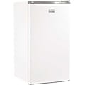 Black+Decker 3.2 Cu. Ft. Energy Star Refrigerator with Freezer, White - 3.20 ft³ - Manual Defrost - Reversible - 219 kWh per Year - White - Glass Shelf