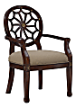 Powell Waverly Accent Chair, Mahogany/Brown