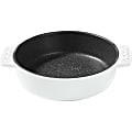Starfrit The Rock 8.5" Round Ceramic Ovenware - Cooking - Dishwasher Safe - Oven Safe - White - Ceramic Body