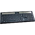 Compucessory Wireless Solar Keyboard - Wireless Connectivity - RF - 2.40 GHz - PC - Black 1 thumbnail image