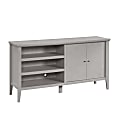 Sauder Larkin Ledge TV Credenza with Doors, 30-1/2”H x 59”W x 15-3/4”D, Glacier Oak