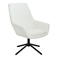 Office Star™ Modern Scoop Design Chair, White/Black