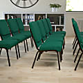 Flash Furniture HERCULES Series Stacking Church Chair, Green/Goldvein