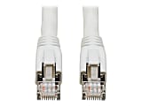 Tripp Lite Cat8 Patch Cable 25G/40G Certified Snagless M/M PoE White 25ft - 25 ft Category 8 Network Cable - Shielding - 22 AWG - White 1 thumbnail image