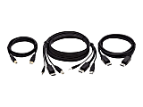 Tripp Lite DisplayPort KVM Cable Kit 4K USB 3.5mm 3xM/3xM USB MM DP MM 6ft - 60 MB/s - Supports up to 3840 x 2160 - Black