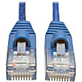 Tripp Lite 3ft Cat5e Cat5 Snagless Molded Slim UTP Patch Cable RJ45 M/M Blue 3' - First End: 1x RJ-45 Male Network - N001S03BL 1 thumbnail image