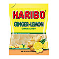 Haribo Ginger Lemon Gummies, 5 Oz, Pack Of 12 Bags 1 thumbnail image