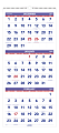 AT-A-GLANCE® 3-Month Reference 14-Month Wall Calendar, 12" x 27", December 2019 - January 2021, PM1128  1 thumbnail image