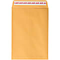 JAM Paper® Envelopes, 7-1/2" x 10-1/2", Peel & Seal, Brown, Pack Of 50 Envelopes