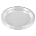 JAM PAPER Round Plastic Party Plates, Small, 7 inch, Clear, 20/Pack  1 thumbnail image