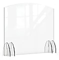 Rosseto Serving Solutions Avant Guarde Acrylic Sneeze Guard, 48" x 40", Clear 1 thumbnail image