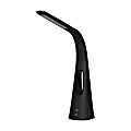 Lorell® LED Desktop Lamp With 3-Speed Fan, Black