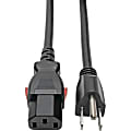 Eaton Tripp Lite Series Computer Power Cord, NEMA 5-15P to Locking C13 - 10A, 125V, 18 AWG, 3 ft. (0.91 m) - P006L03 1 thumbnail image