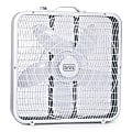 Black+Decker 3-Speed Portable Box Fan With Carrying Handle And Recessed Cord Storage, 21-1/16”H x 4-3/16”W x 20-11/16”D, White 1 thumbnail image