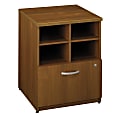 Bush Business Furniture Components 24"W Lateral 1-Drawer Storage Cabinet, Warm Oak/Warm Oak, Standard Delivery