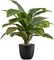 Monarch Specialties Meghan 17”H Artificial Plant With Pot, 17”H x 17”W x 16"D, Green