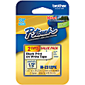 Brother® M-2312PK Label Maker Tapes, 1/2" x 26 3/16', White, Pack Of 2 1 thumbnail image
