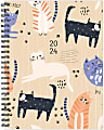 2024 Willow Creek Press Softcover Weekly/Monthly Planner, 6-1/2" x 8-1/2", Purrfect, January To December