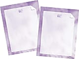 Barker Creek Designer Computer Paper, 8-1/2” x 11”, Purple Tie-Dye, 50 Sheets Per Pack, Set Of 2 Packs