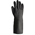 ProGuard Long-sleeve Lined Neoprene Gloves - Chemical, Acid, Oil, Grease Protection - X-Large Size - Neoprene - Black - 72 / Carton - 30 mil Thickness