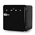 Commercial Cool Retro 1.6 Cu. Ft. Mini Refrigerator With Freezer, Black 1 thumbnail image