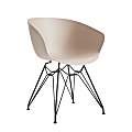 National® Deker 23"W Waiting Room Chairs With Metal Frames, Taupe/Black, Set Of 2 Chairs 1 thumbnail image