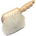 Genuine Joe Nylon Utility Brush - Nylon Bristle - 9" Handle Length - White - 1 Each 1 thumbnail image