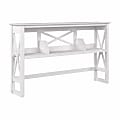 Bush® Furniture Key West 60"W Desk Hutch, Pure White Oak, Standard Delivery