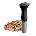 MegaChef Immersion Circulation Precision Sous-Vide Cooker With Digital Touchscreen Display, Black/Silver