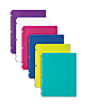 3-Hole Poly Portfolio, 8 1/2" x 11", Assorted Colors