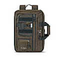 Solo New York Zone Hybrid Briefcase With 15.6" Laptop Pocket, 12"H x 17"W x 3"D, Khaki