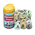 Yellow Door Uppercase Alphabet Pebbles, Set Of 26 Stones