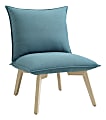 Linon Beck Pillow Chair, Blue/Natural