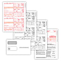 ComplyRight® 1099-R Tax Forms Set, 4-Part, 2-Up, Copies A/B/C/D, Laser, 8-1/2" x 11", White, Pack Of 100 Forms And Envelopes 1 thumbnail image