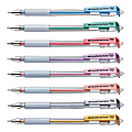 Pentel® Hybrid® Metallic Gel Rollerball Pens, Broad Point, 1.6 mm, Clear Barrel, Assorted Ink Colors, Pack Of 8 1 thumbnail image