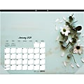 Rediform Romantic Desk Pad - Julian Dates - Monthly - 1 Year - January 2021 till December 2021 - 1 Month Single Page Layout - Desk Pad - Floral - Fiber 1 thumbnail image