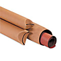 Partners Brand Kraft Crimped-End Mailing Tubes, 3" x 20", Pack Of 24 1 thumbnail image