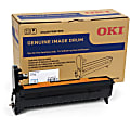 Oki 30K Cyan Image Drum for C712 - LED Print Technology - 30000 - 1 Each - Cyan 1 thumbnail image