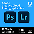Adobe® Creative Cloud® Photography Plan w/ 1TB, 1-Year Subscription, Download 1 thumbnail image