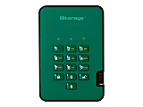 iStorage diskAshur² - Hard drive - encrypted - 2 TB - external (portable) - USB 3.1 Gen 1 - 5400 rpm - buffer: 8 MB - 256-bit AES, FIPS 197 - racing green - TAA Compliant 1 thumbnail image