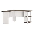 Ameriwood™ Home Dakota 51"W L-Shaped Computer Desk With Bookshelves, White 1 thumbnail image