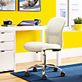 Serta® Essentials Mid-Back Computer Chair, Inspiration Cream/Chrome 1 thumbnail image