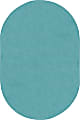 Joy Carpets® Kids' Essentials Oval Area Rug, Just Kidding™, 7-1/2' x 12', Seafoam 1 thumbnail image