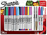 Sharpie® 24-Piece Marker Set, Fine/Ultra Fine Point, Assorted Colors