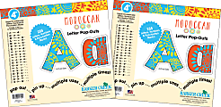 Barker Creek Letter Pop-Outs, 4", Moroccan, Pack Of 510