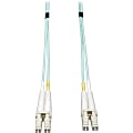 Tripp Lite 0.5M 10Gb Duplex Multimode 50/125 OM3 LSZH Fiber Cable LC/LC Aqua, N82020N 1 thumbnail image