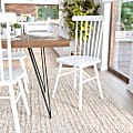 Flash Furniture Ingrid Commercial Grade Windsor Dining Chairs, White, Set Of 2 Chairs