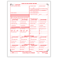ComplyRight™ W-2C Tax Forms, Laser Cut, Federal Copy A, 8-1/2" x 11", Pack Of 50 Forms