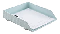 Realspace® Blue Tile Letter Tray 1 thumbnail image