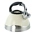 MegaChef Stainless-Steel Stovetop Kettle, 12.7 Cups, Light Tan Speckle